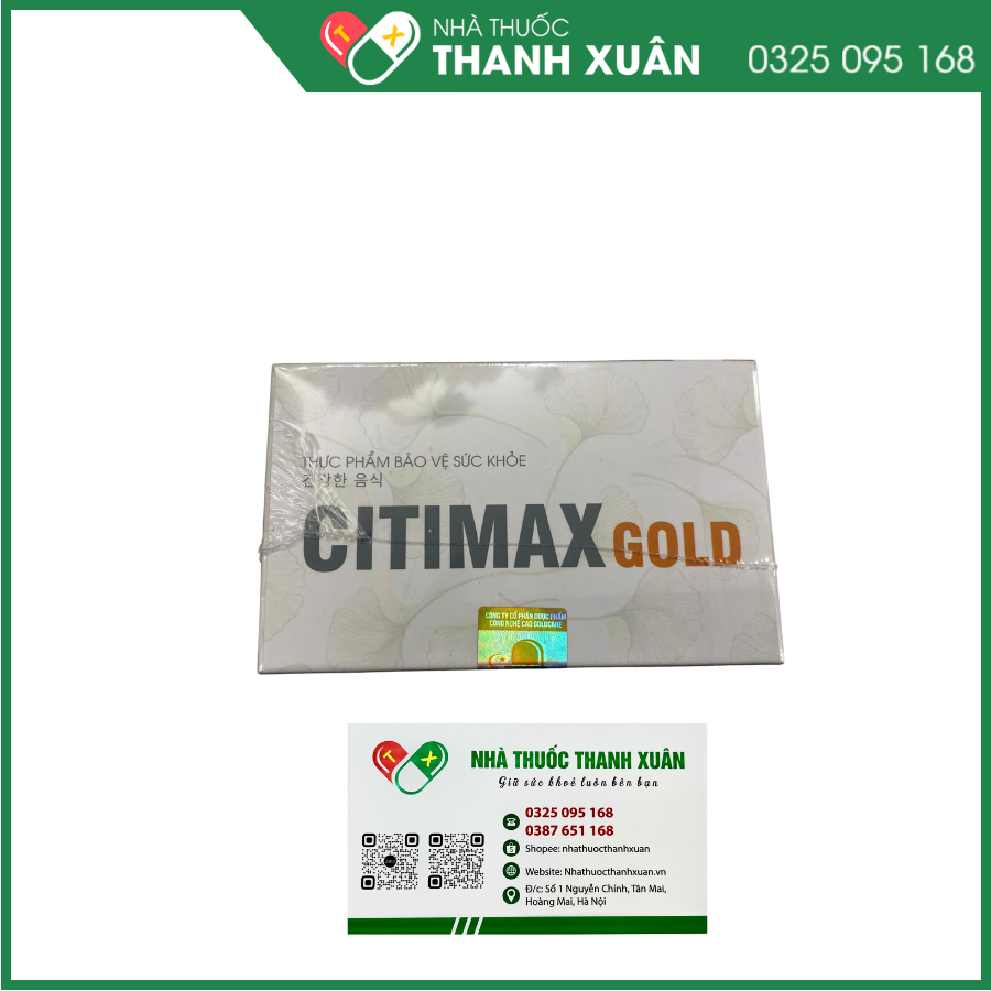 Citimax Gold hỗ trợ hoạt huyết, tăng cường tuần hoàn máu não, giảm các triệu chứng hoa mắt, chóng mặt, mất ngủ, suy giảm trí nhớ